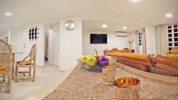 Elite Villa | Living area | 55-inch Smart TV with digital channels, TV, Netflix