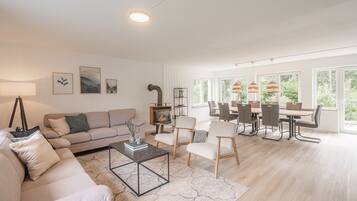 Télévision, cheminée