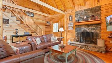 Smart TV, chimenea, videojuegos, reproductor de DVD