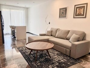 Apartment | Living area - Deluxe Aparment Whit Beach & Ocean View (Playa del Carmen)