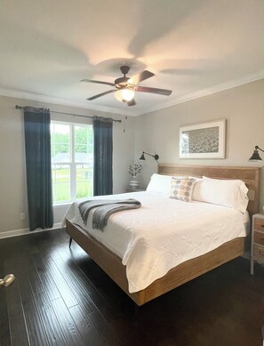 2 bedrooms, travel cot