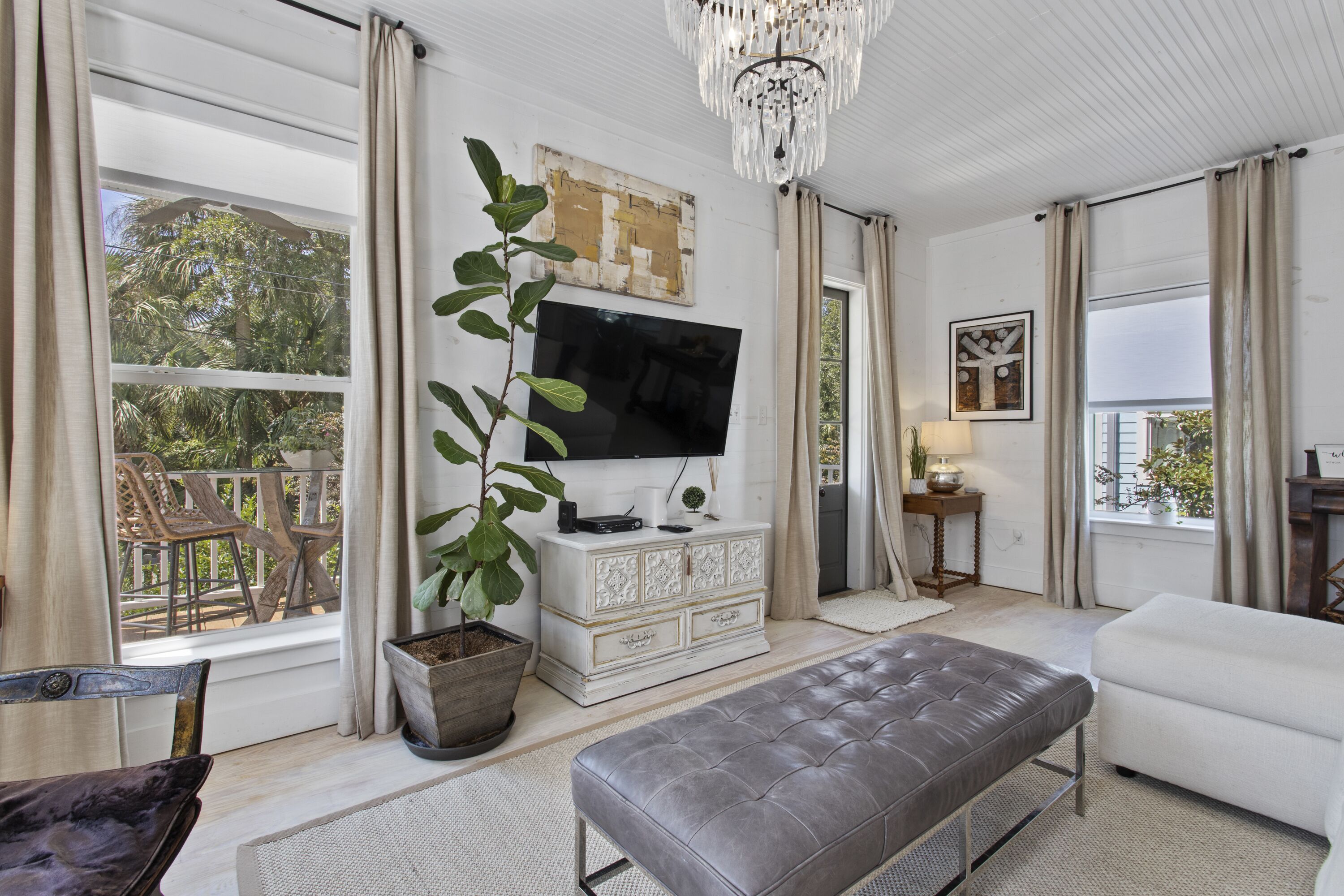 Contemporary Beach Bungalow - steps from white sand & the breezy Gulf of Mexico