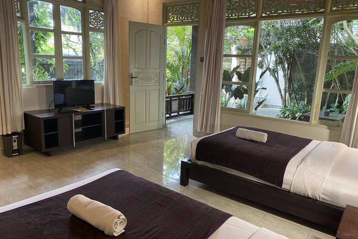 1 chambre, fer et planche Ă repasser, Wi-Fi gratuit, draps fournis