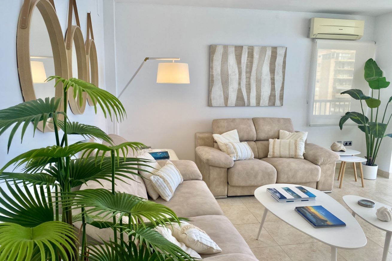 Een televisie en een open haard