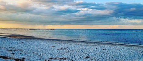 Beach nearby, sun-loungers