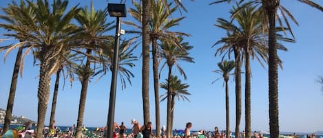 Vlak bij het strand, strandlakens