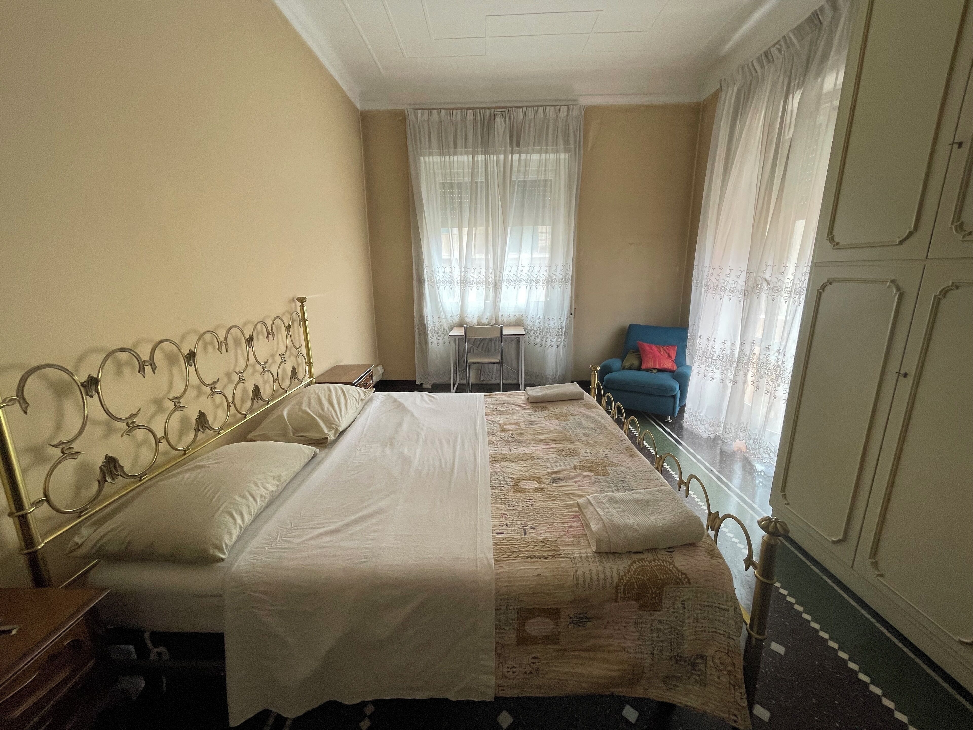 Premium bedding, down duvets, memory-foam beds, desk