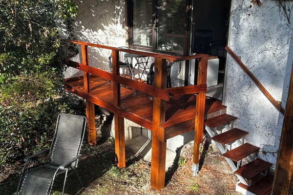 Neue Terrasse direkt vom Schlafzimmer aus zu betreten