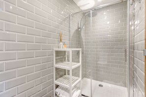 Shower, hair dryer