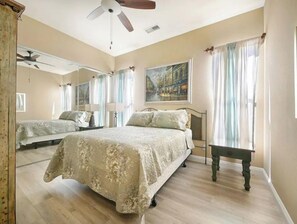 5 chambres, bureau, Wi-Fi, literie fournie