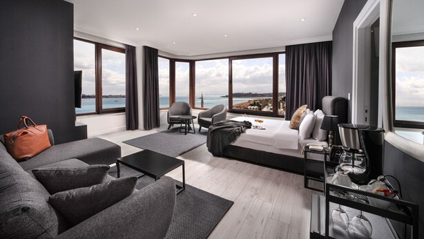 Premium Room With Bosphorus View | Minibar, WiFi (free), bed sheets - Etiz Hotels Bosphorus (Istanbul)