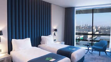 Minibar, in-room safe, desk, laptop workspace