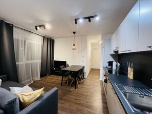 Comfort Apartment | 1 bedroom, individually decorated, desk, laptop workspace