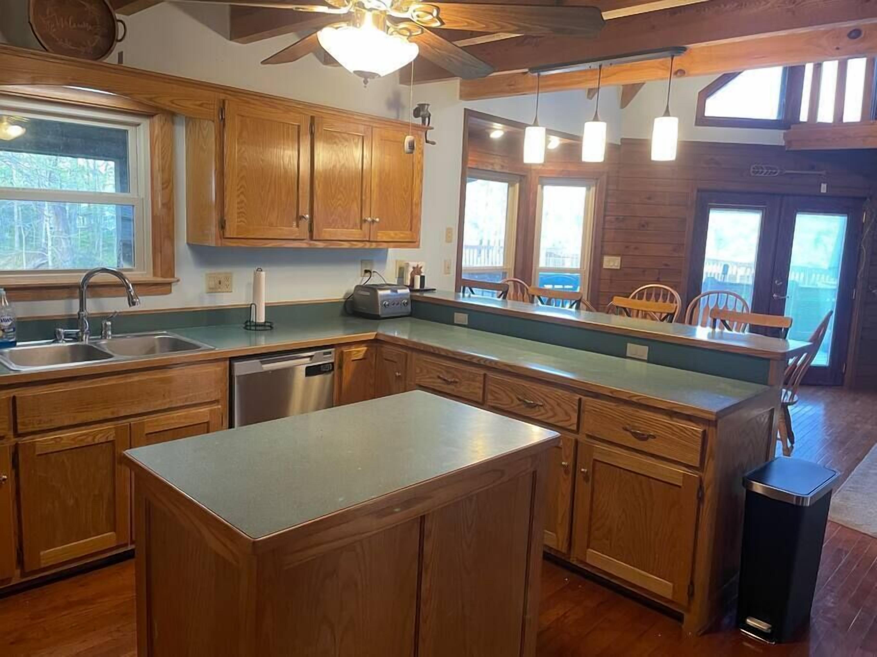 Large lake home with room to play.