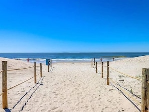 On the beach