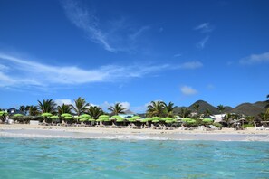 Beach nearby, sun-loungers - WELCOME TO THE INCREDIBLE AND ATTRACTIVE ORIENT BAY (SAINT MARTIN)
