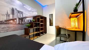 Habitación individual | Edredón, wifi gratis y ropa de cama