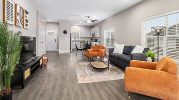 Standard Condo | Living area | 55-inch Smart TV with digital channels, TV, streaming services