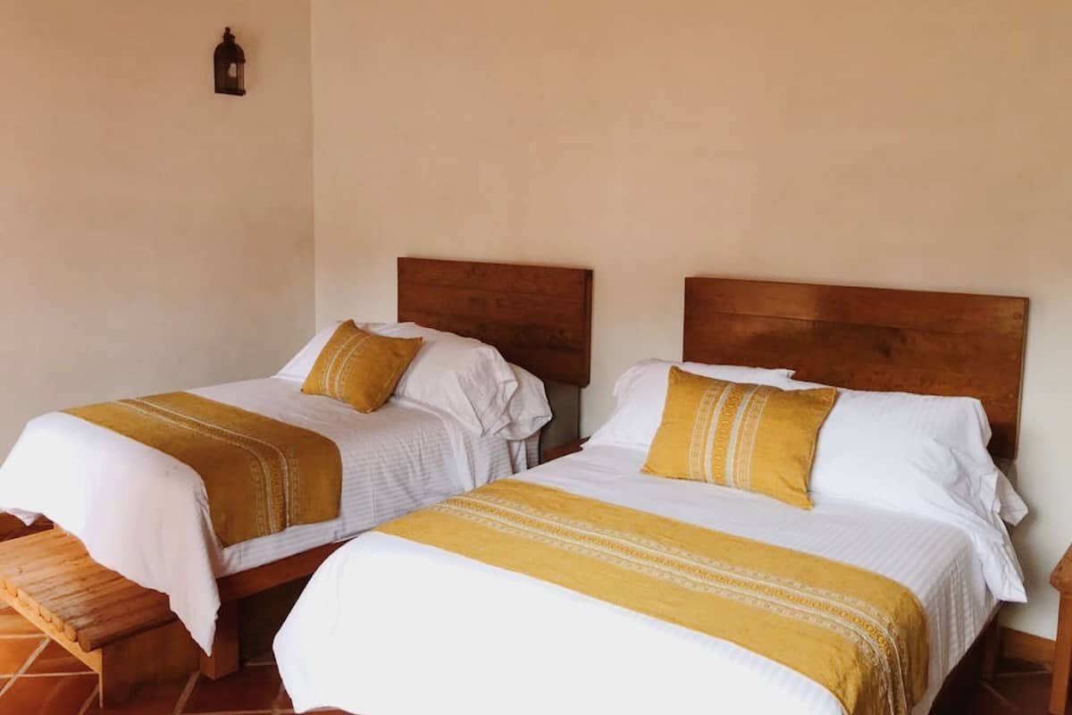 Premium bedding, down duvets, memory-foam beds, individually decorated