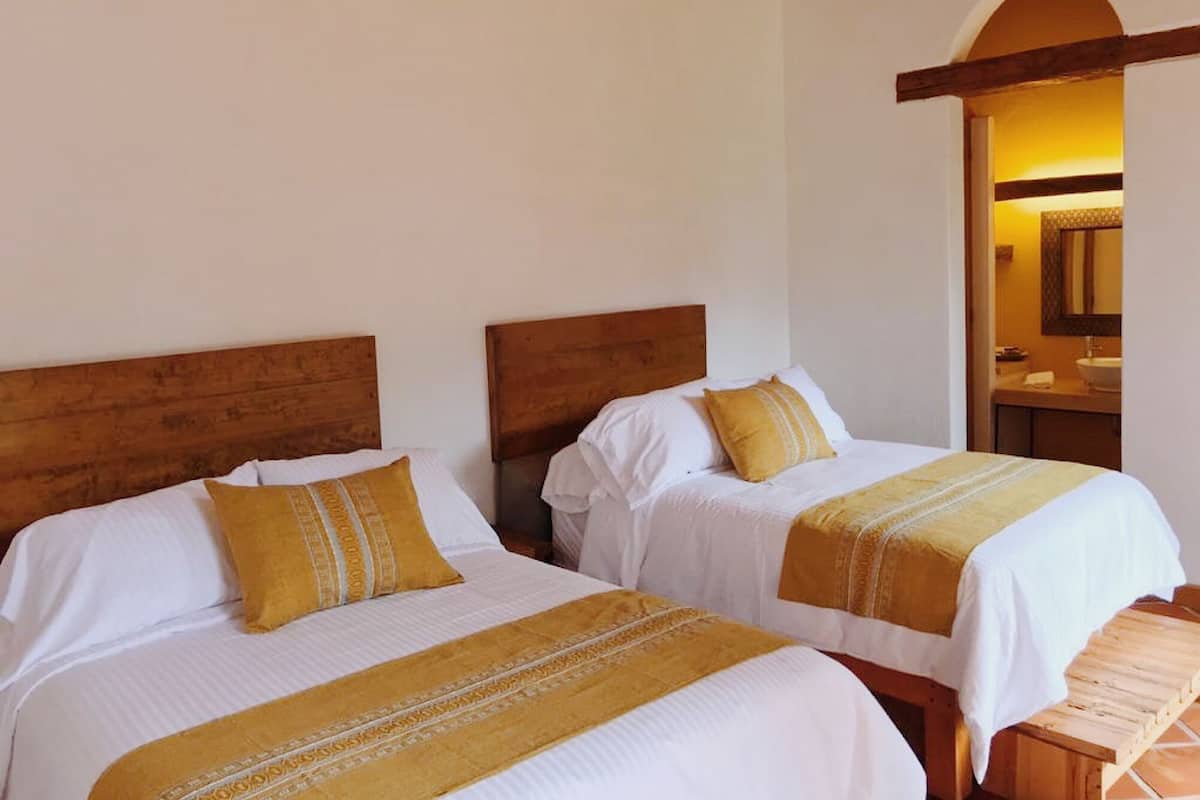 Premium bedding, down duvets, memory-foam beds, individually decorated