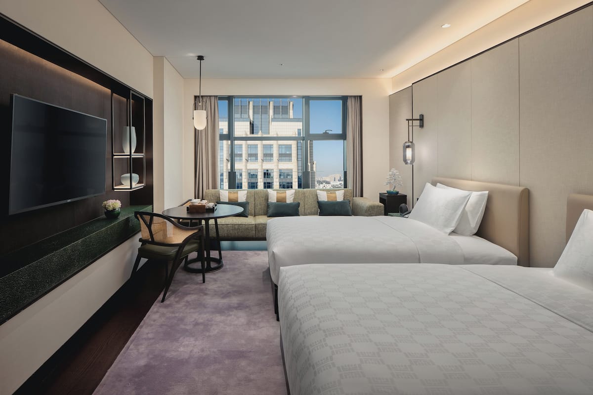 Premium-Zimmer, 2 Einzelbetten, Gartenblick | 1 Schlafzimmer, hochwertige Bettwaren, Daunenbettdecken, Minibar