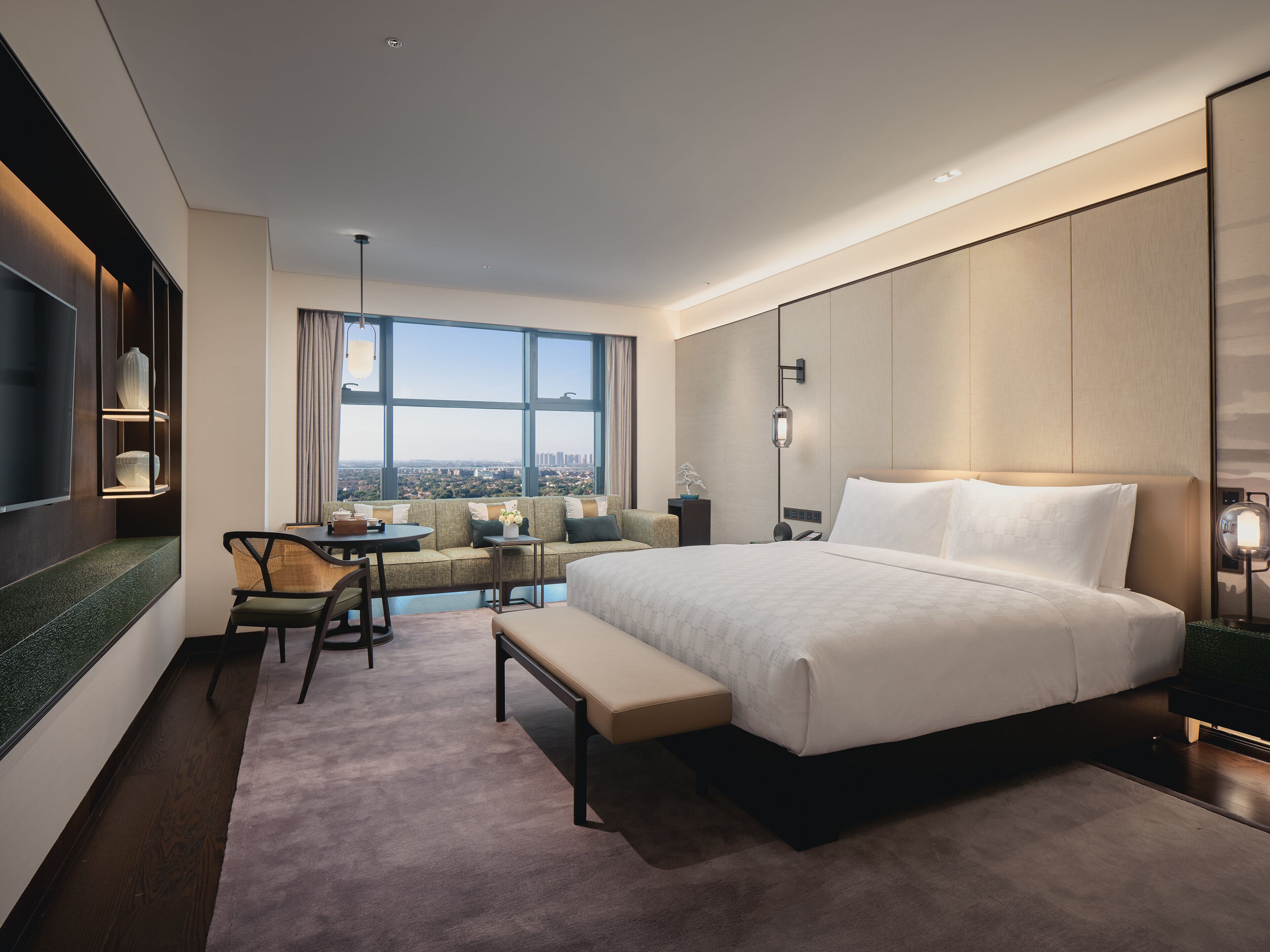 1 quarto, roupas de cama premium, edredons de pluma, frigobar