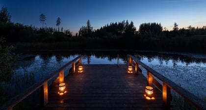 Charming chalet with sauna and hottub in secluded eco-village