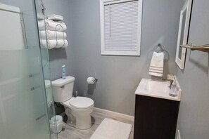 Free toiletries, hair dryer