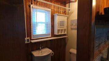 Shower, toilet paper