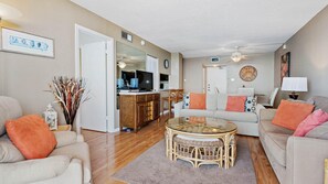 Condo, 1 Bedroom | Living room | 36-inch TV with cable channels - Casa Del Mar by Sandy Beach Vacations (St. Petersburg)