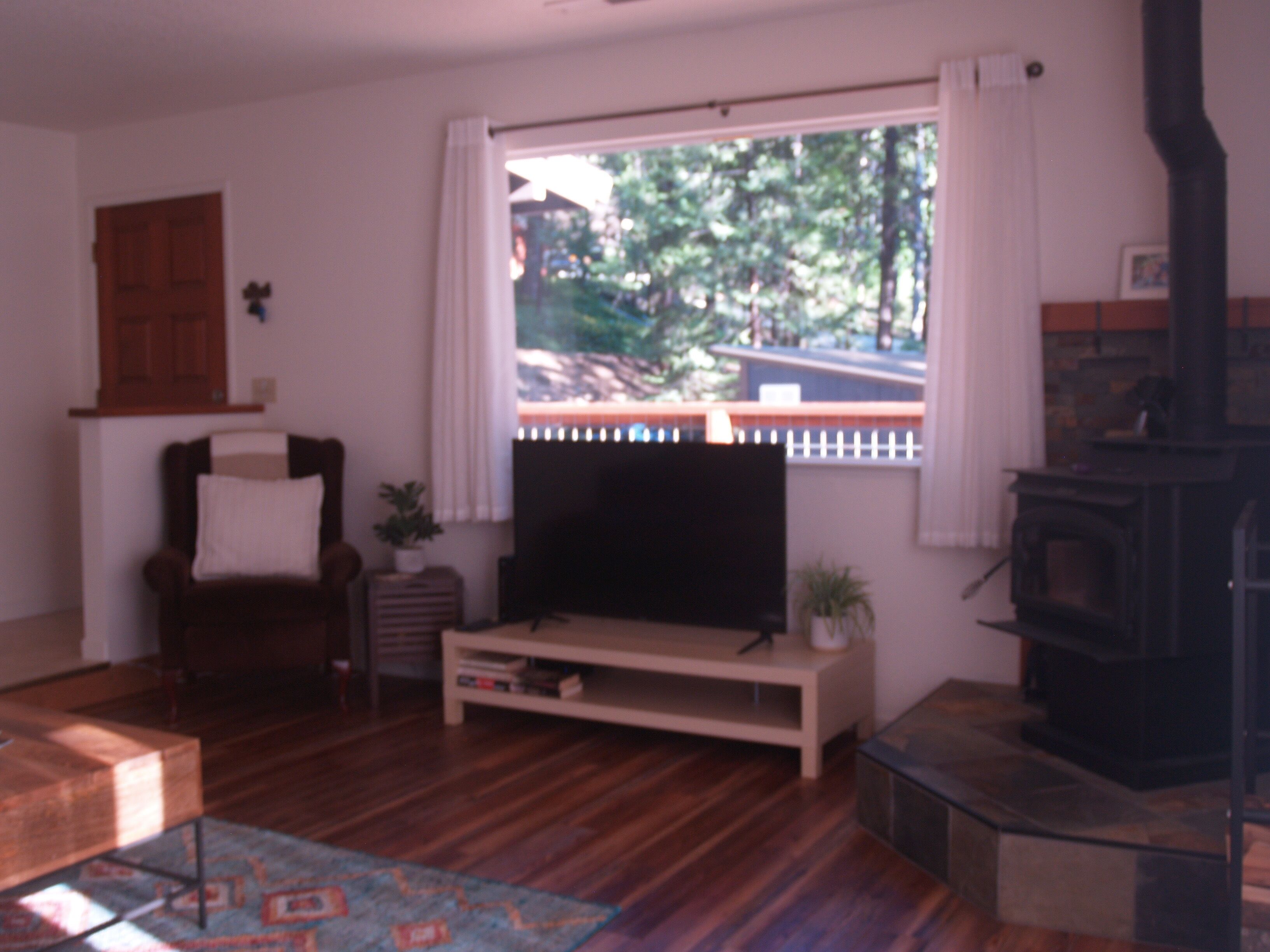 Cozy cabin in the woods. 