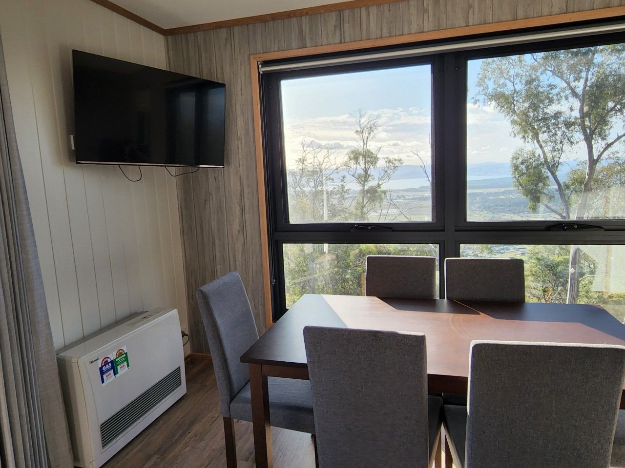 Enjoy your meals while taking in the beautiful views from the windows.