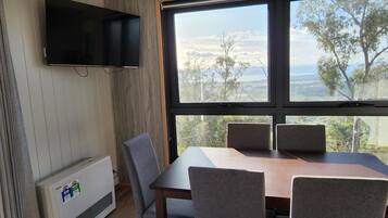 Enjoy your meals while taking in the beautiful views from the windows.