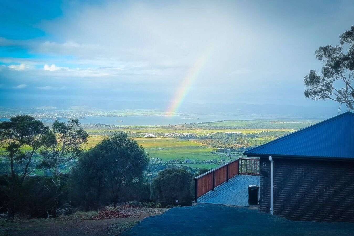 Blick von der Unterkunft