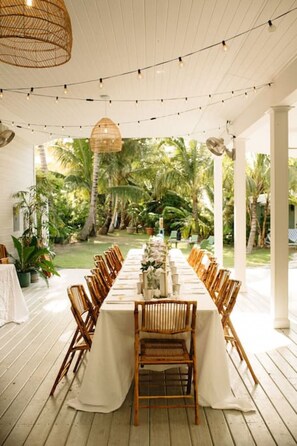 Espace banquet en plein air
