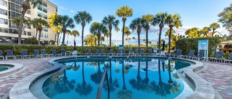 A heated pool