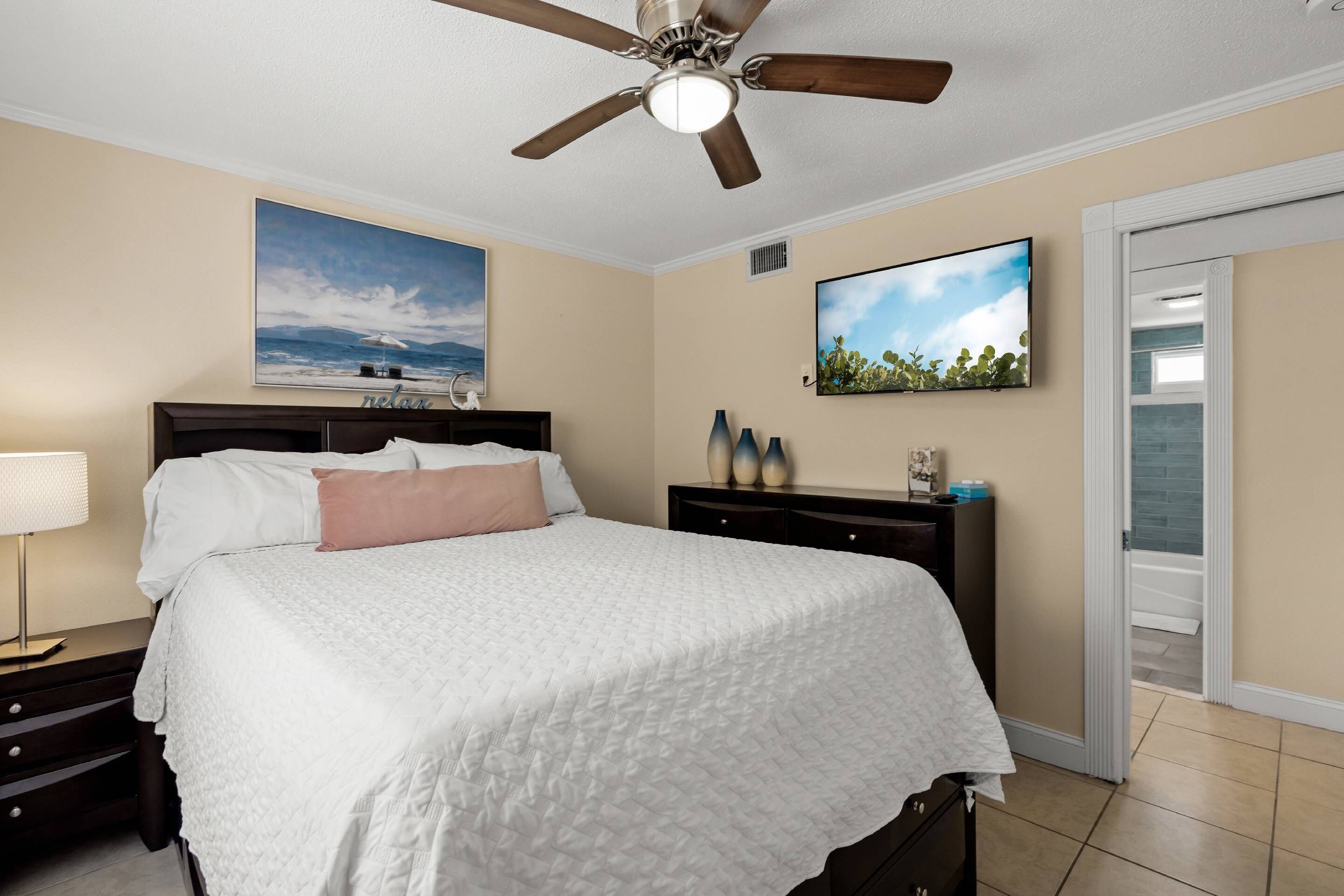 1 soverom, strykejern/-brett, wi-fi (inkludert) og sengetøy