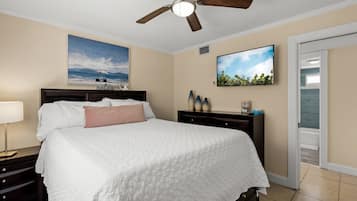 1 soverom, strykejern/-brett, wi-fi (inkludert) og sengetøy