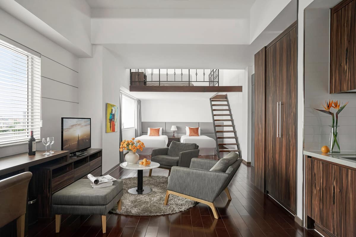 Studio Loft | 1 chambre, coffre-fort pour ordinateur portable, bureau