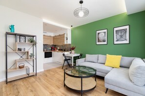 Living room - Modern Apartment on Łobzowska Street (Kraków)