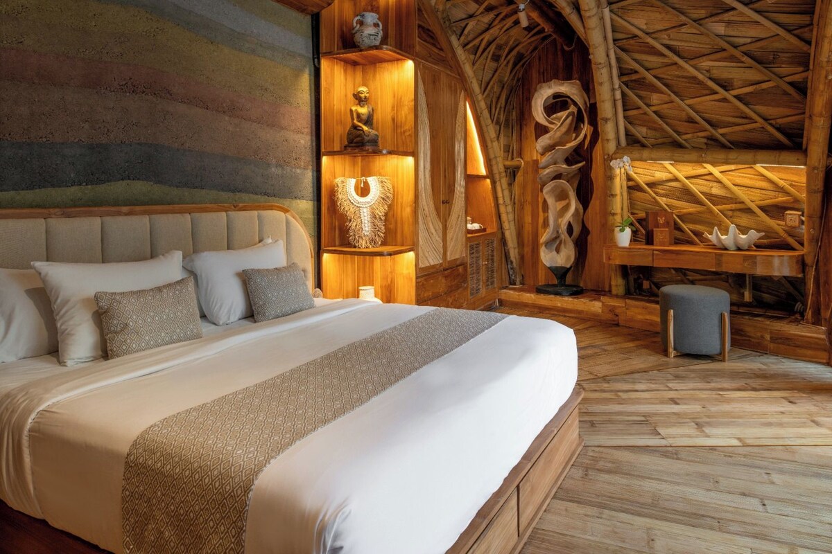 Villa, alberca privada (Jewel) | Ropa de cama de alta calidad y artículos del minibar gratis