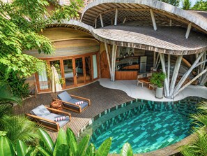 Grand Villa (Lagoon Pool) | Terrace/patio -  Ulaman Eco Luxury Resort (Tabanan)
