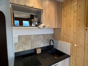 Fridge, microwave, dishwasher, toaster