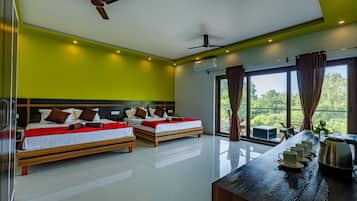 Family Double or Twin Room | Individually furnished, desk, laptop workspace, free WiFi