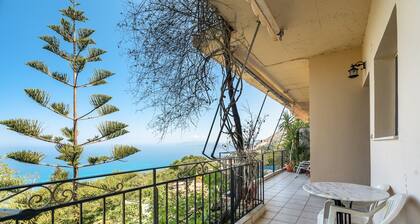 Ferienwohnung 'Vangelis Studio 1' mit Meerblick, Terrasse und WLAN