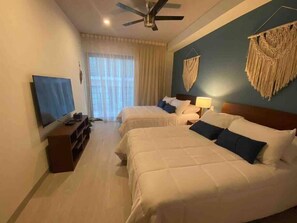 Apartamento grand | 2 quartos, ferros/tábuas de passar roupa, Wi-Fi de cortesia
