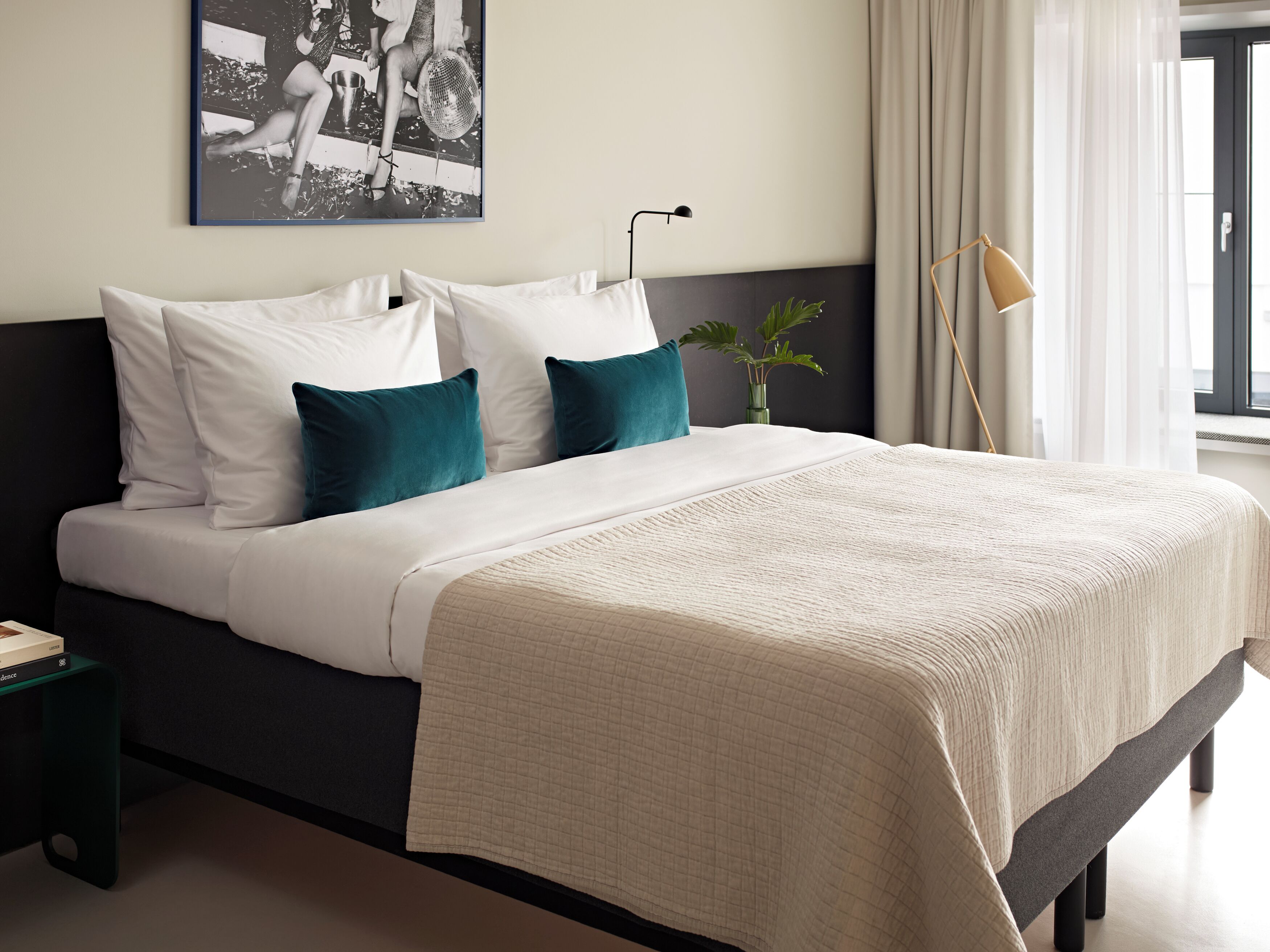 Premium bedding, individually decorated, individually furnished, desk