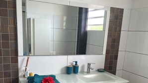 Shower, towels, toilet paper - come and relax at CASA FALL, 8 minutes from the DIDIER waterfalls, by the pool (Schoelcher)