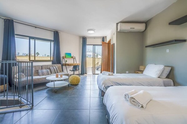 2 多间卧室、熨斗/熨衣板、WiFi、床单