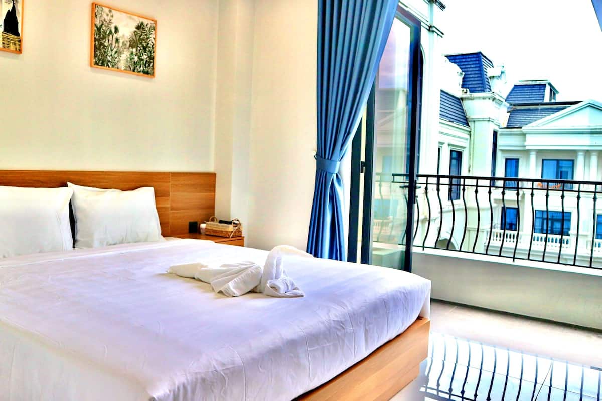 Habitación Deluxe doble | Sábanas de algodón egipcio, ropa de cama de alta calidad, minibar